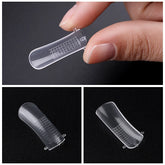 100pcs Reusable Nail Art Poly Acrylic Gel Dual Forms Nails Quick Extension Builder UV Gel Fake Tips Manicure  False Nails